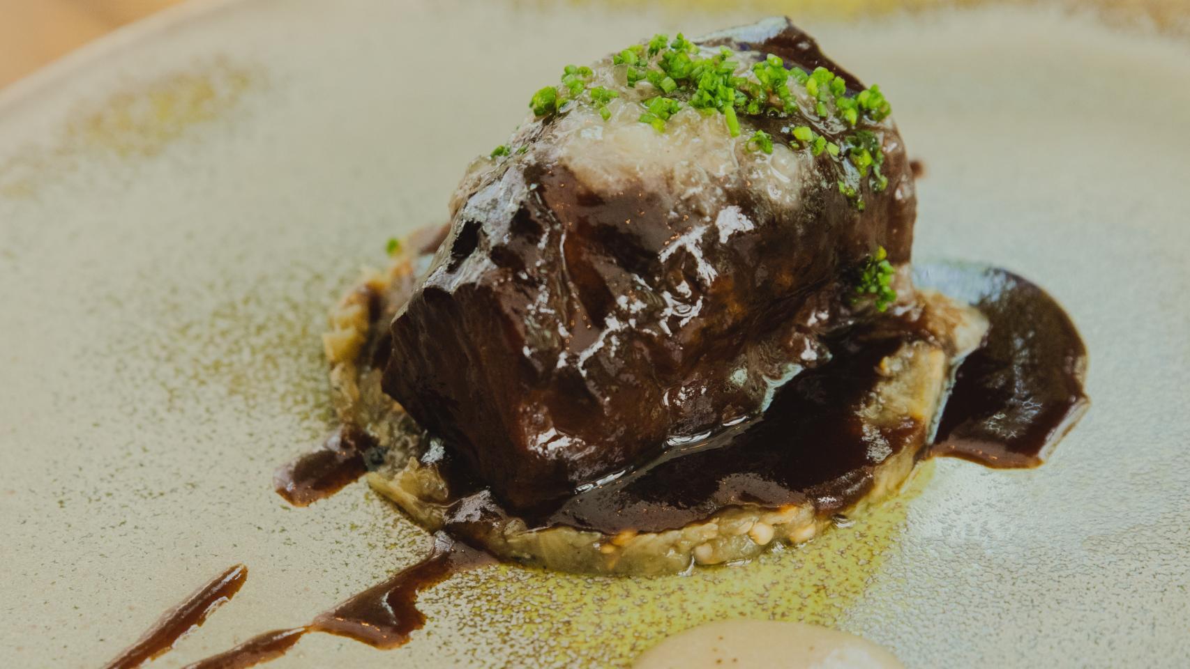 Uno de los platos del menú con estrella de Aurelio Morales en Abya.