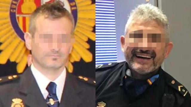 De izquierda a derecha, el agente de la escala básica, Manuel, y el subinspector de Policía Nacional, José Luis.