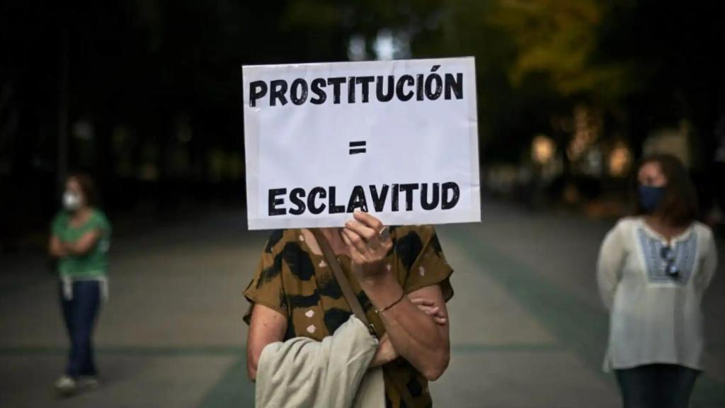 Protesta contra la prostitución. EE