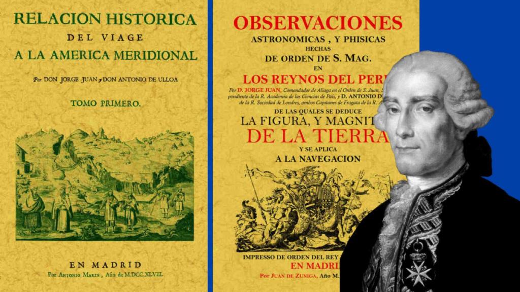 Dos de las obras escritas por el marino español.