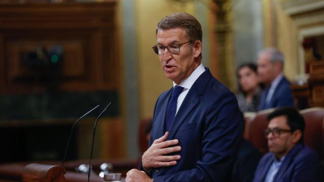 El presidente del PP y candidato a la presidencia del Gobierno, Alberto Núñez Feijóo.