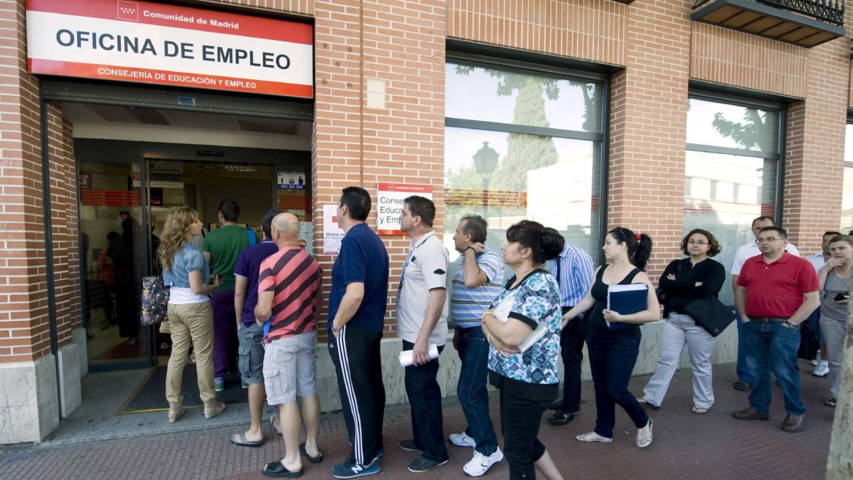 Imagen de archivo de una oficina de empleo.