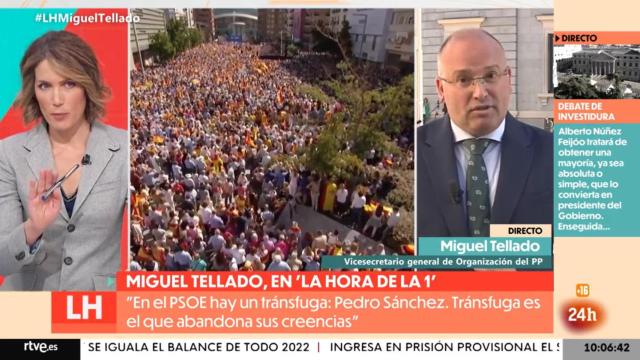 Saltan las chispas entre Silvia Inxaurrondo y el político del PP Miguel Tellado en La 1: No utilicemos palabras gruesas