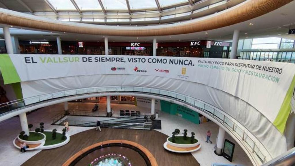 Imagen de las obras en el Centro Comercial Vallsur