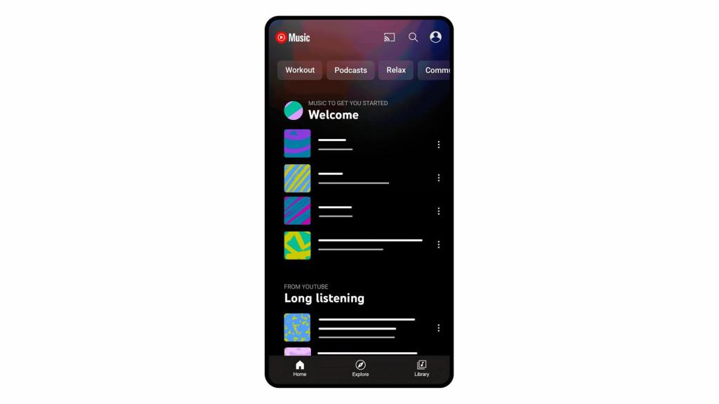 Pódcast en YouTube Music