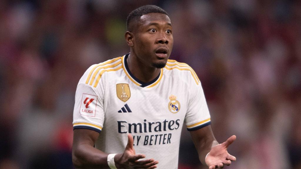 David Alaba, con el Real Madrid