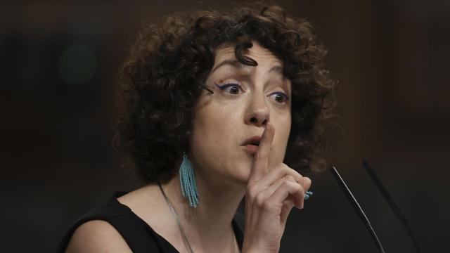 La diputada de Sumar Aina Vidal en una intervención en el Congreso