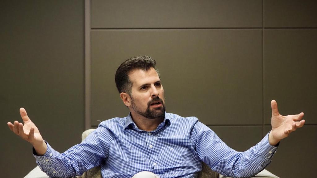 El secretario general del PSCyL, Luis Tudanca, durante la entrevista con EL ESPAÑOL de Castilla y León.