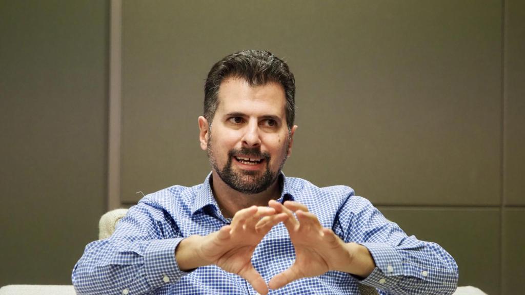 El secretario general del PSCyL, Luis Tudanca, durante la entrevista con EL ESPAÑOL de Castilla y León.