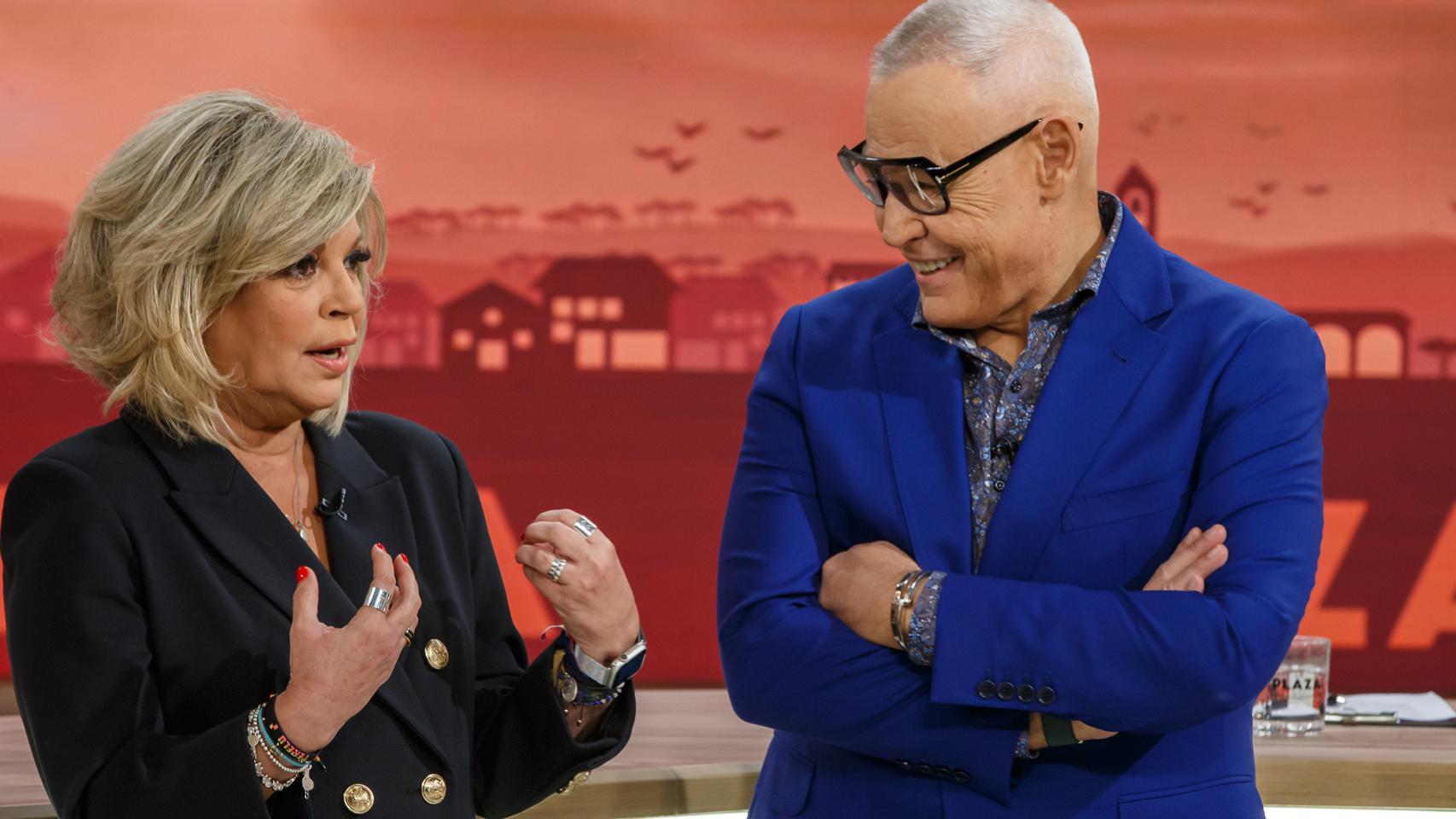 Terelu Campos y Jordi González en 'La Plaza'.