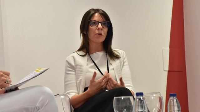 La gerente del Parque Científico de la USAL, Teresa Jiménez, durante su participación en el Foro de EL ESPAÑOL de Castilla y León, este miércoles.