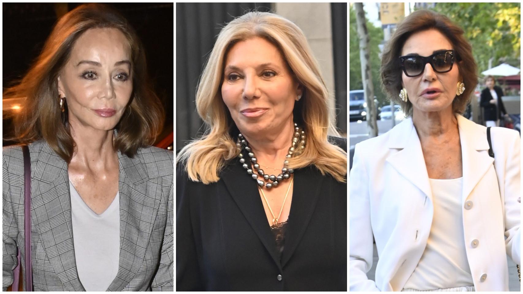 Montaje de EL ESPAÑOL de Isabel Preysler, Maribel Yébenes y Naty Abascal.