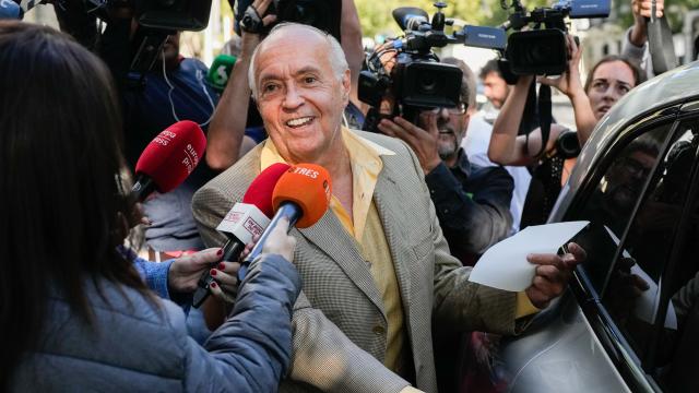 José Luis Moreno, este miércoles, a su salida de la Audiencia Nacional.