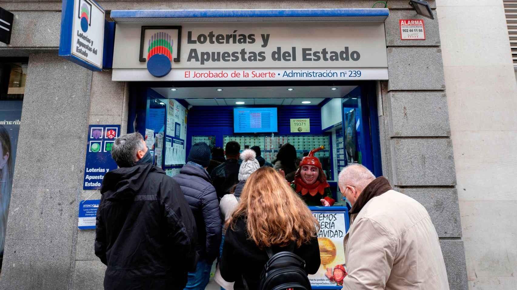 Imagen de archivo de una administración de Lotería.