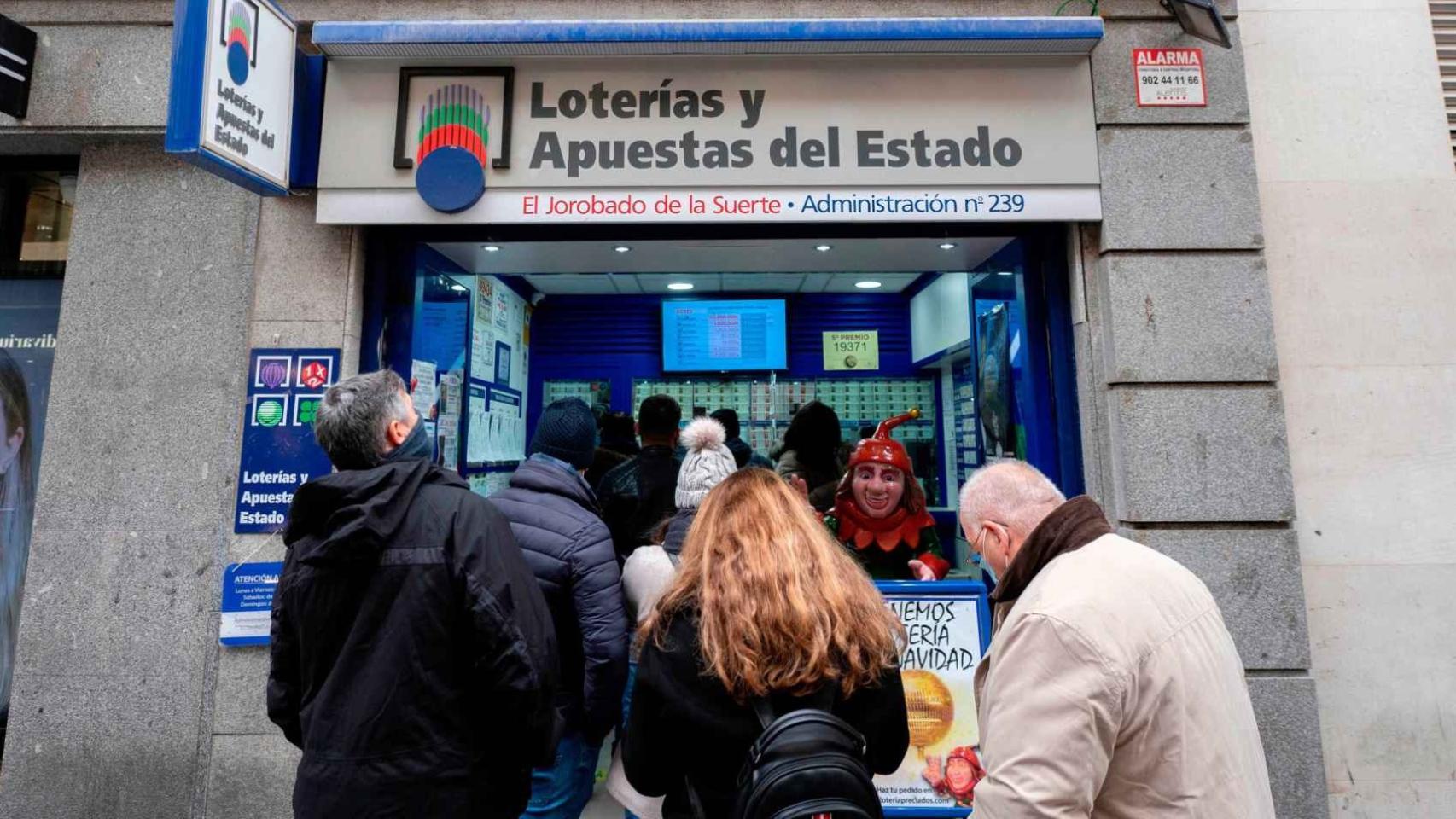 Imagen de archivo de una administración de Lotería.