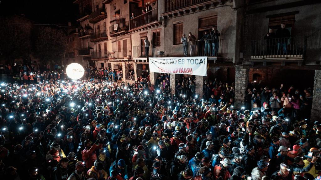Un instante de la salida.