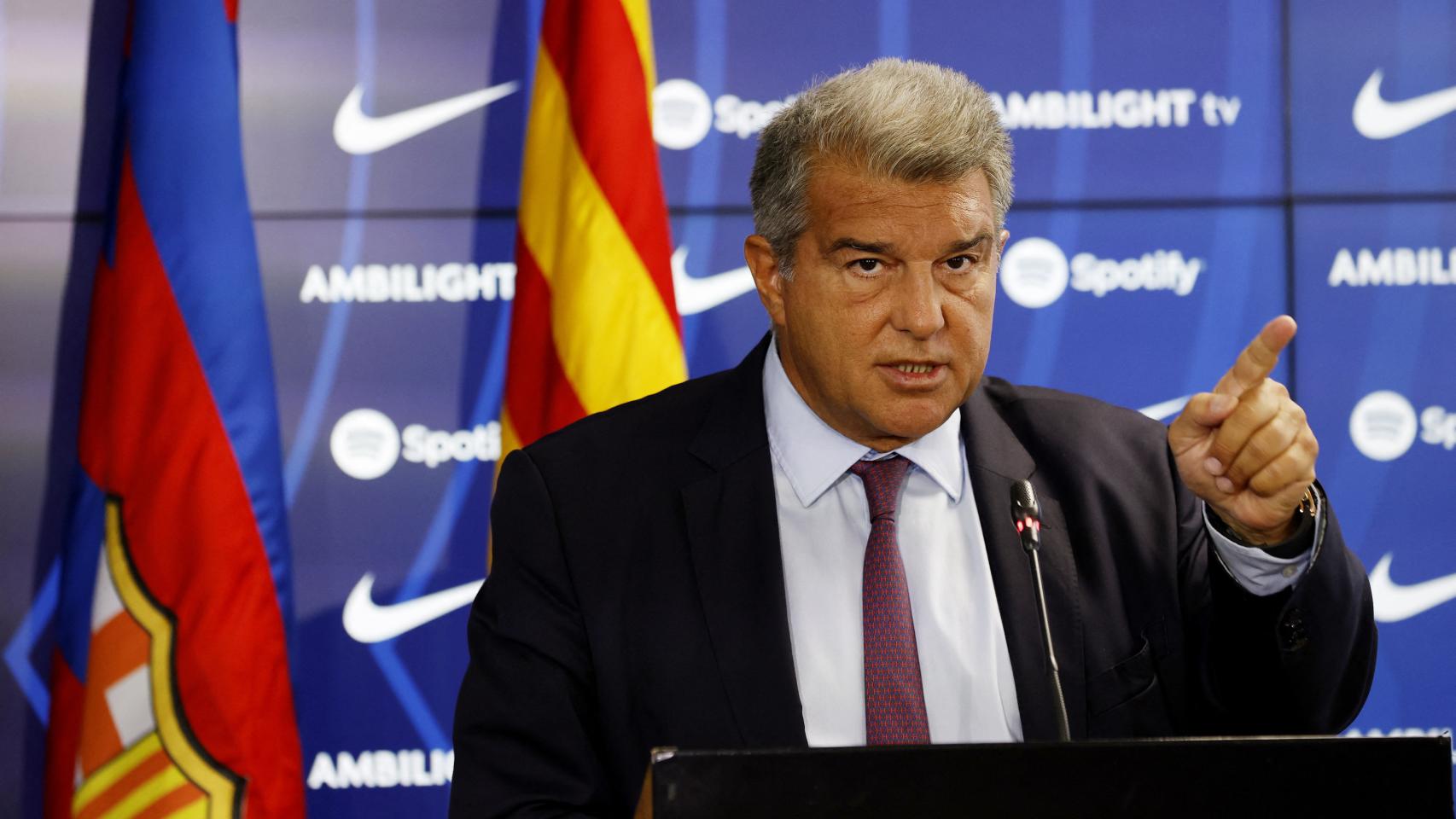 Joan Laporta, en un acto del FC Barcelona