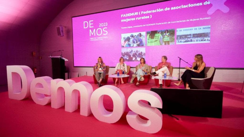 Una de las sesiones de charlas del VII Foro de Fundaciones y Sociedad Civil (Foro Demos).