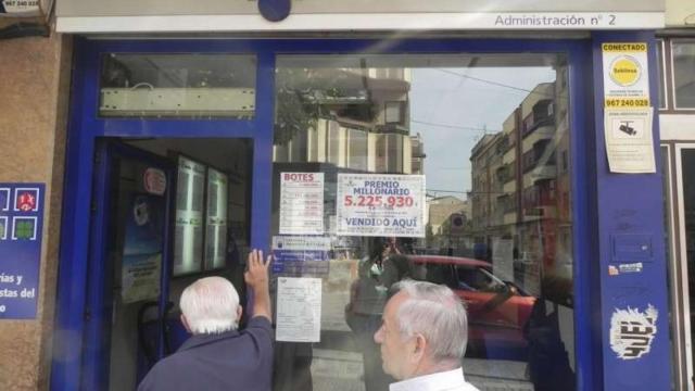 Imagen de archivo de una administración de Loteria.