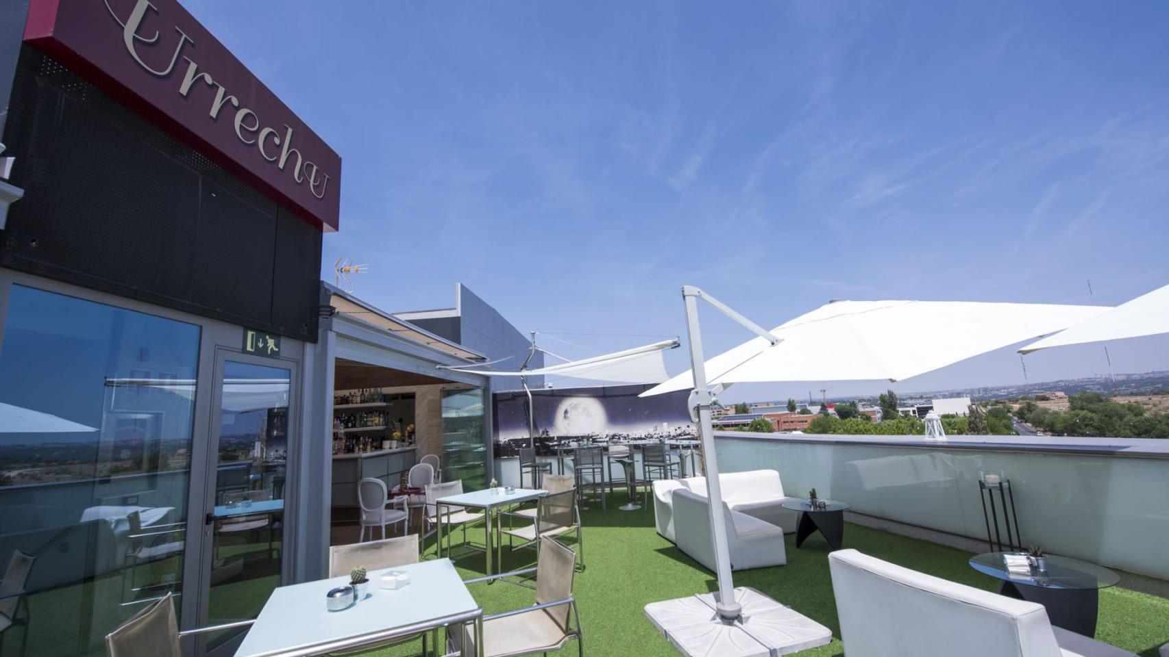 Terraza de El Cielo de Urrechu en Pozuelo.
