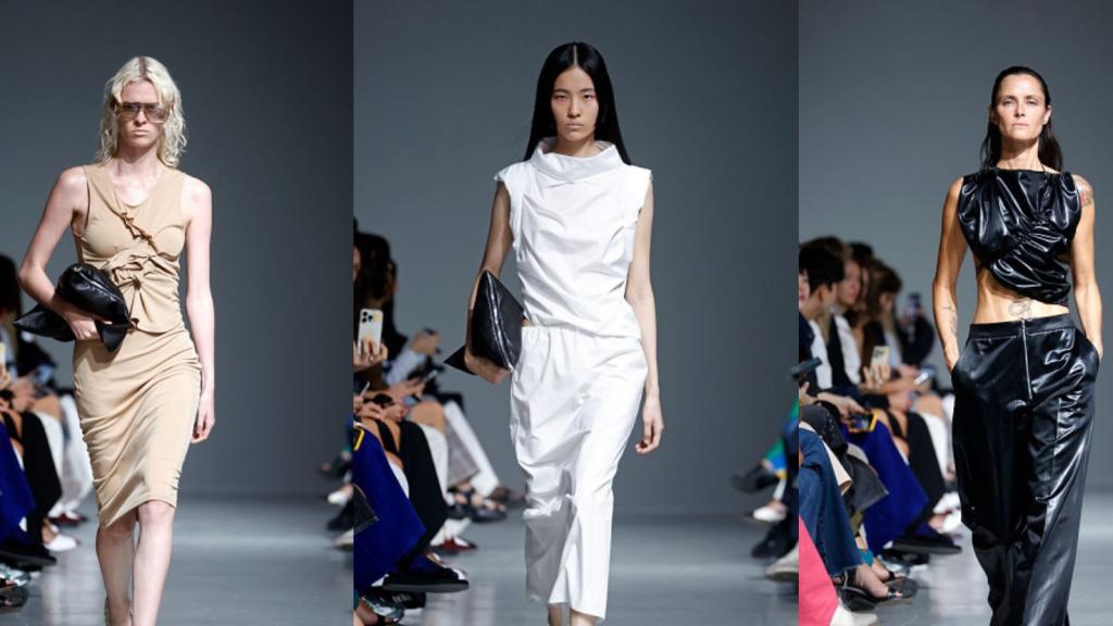 Fotografías del desfile de la colección Primavera/Verano de Gauchere en París.