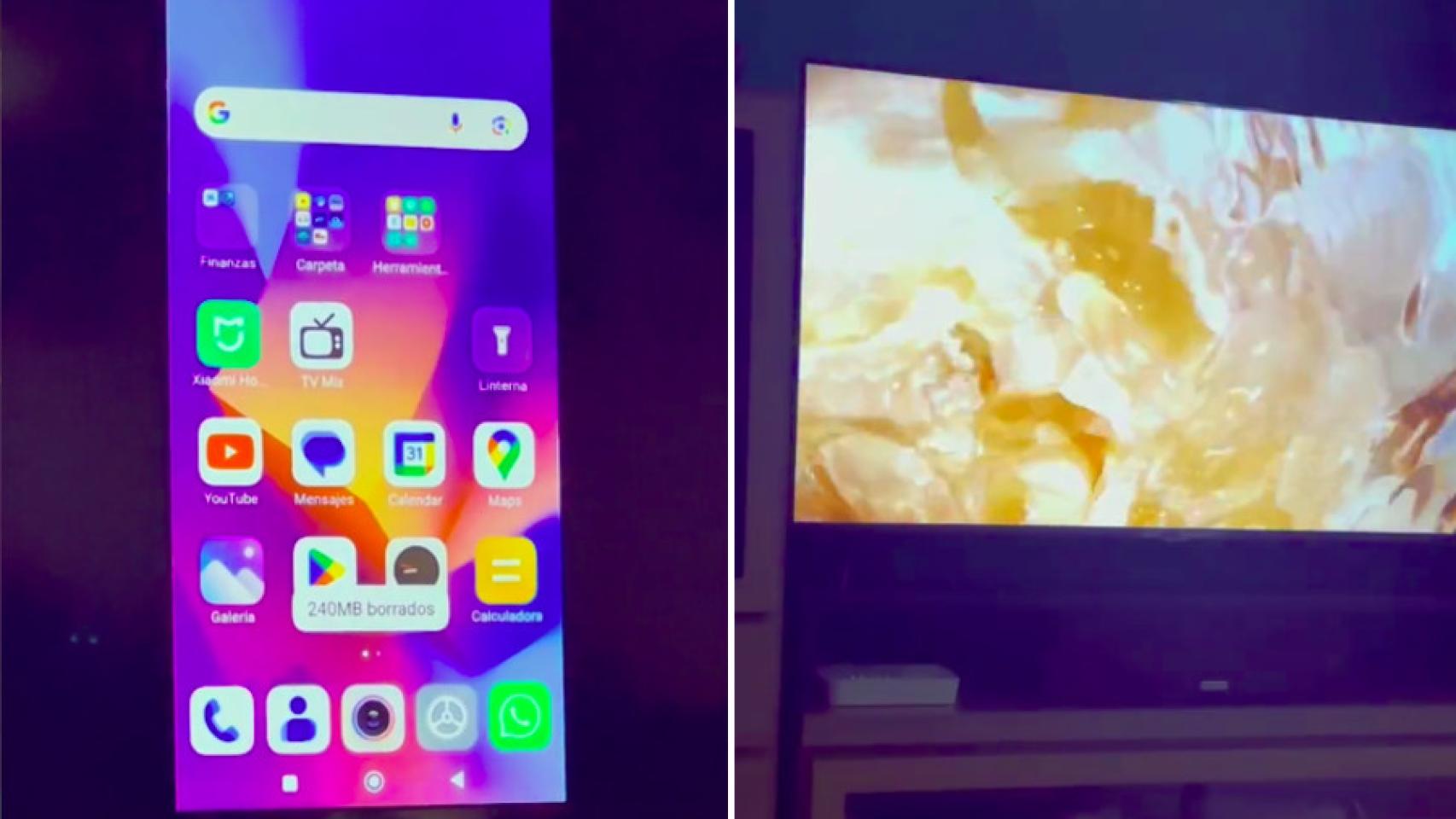 Capturas de pantalla del vídeo viral.