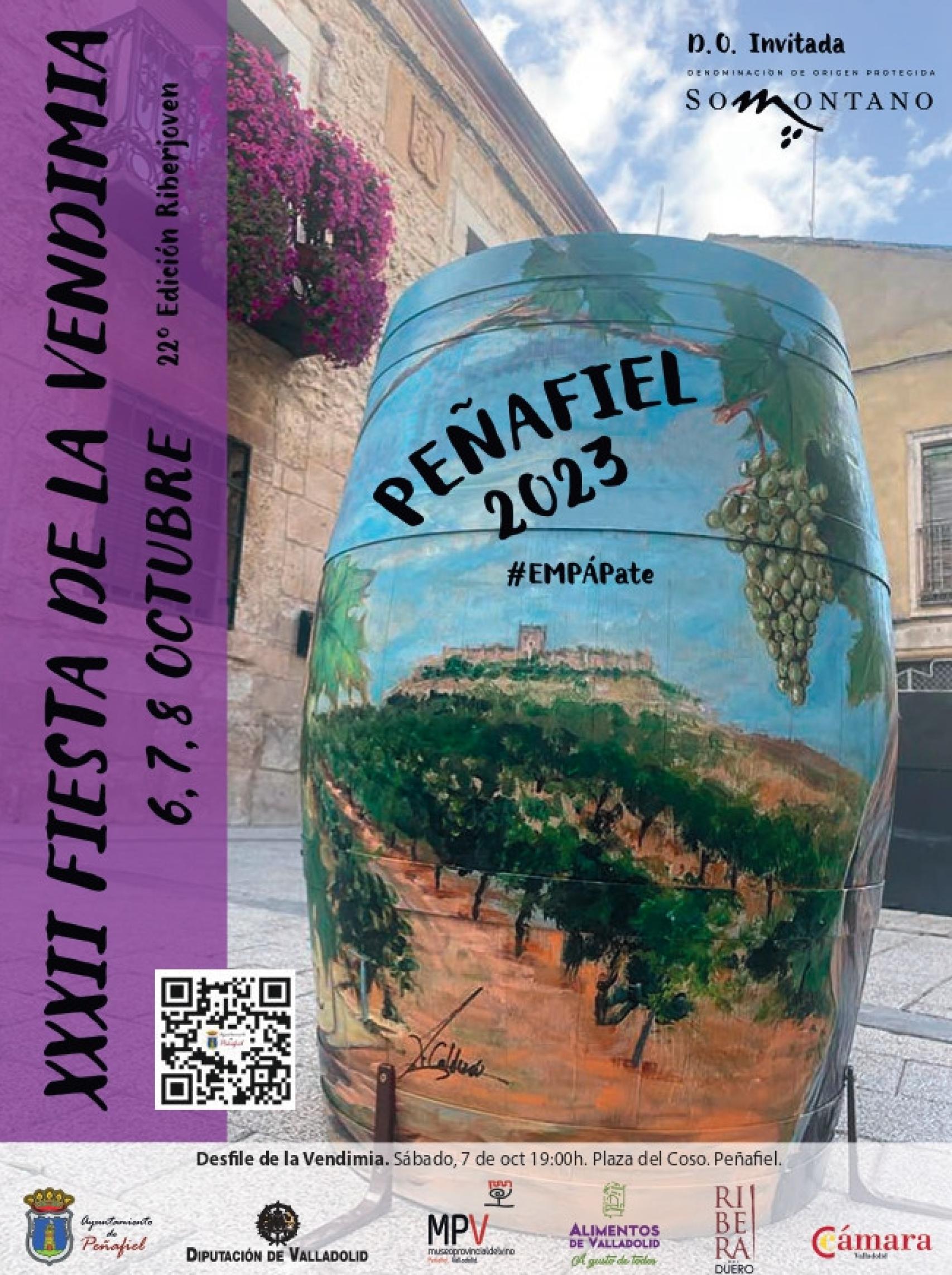 Cartel de la Fiesta de la Vendimia en Peñafiel