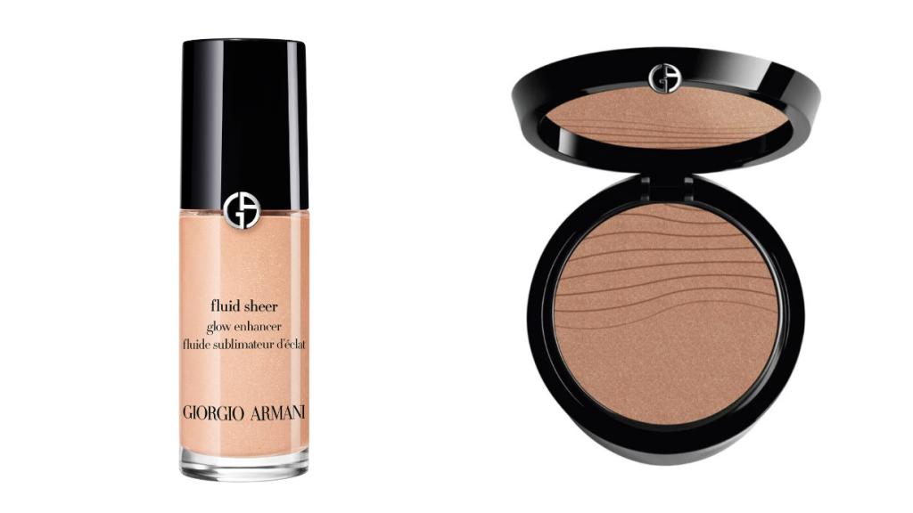 Sheer Fluid, tono 2 y polvos Luminous Silk Fusion Powder de Armani Beauty