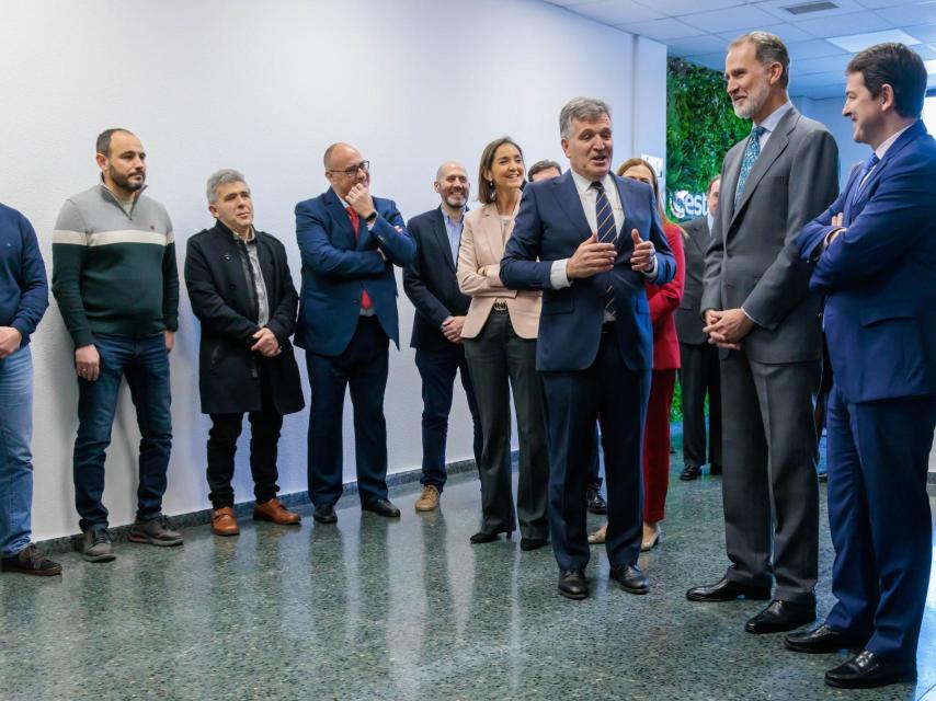 Visita el pasado 3 de febrero de Su Majestad el rey D. Felipe a Dueñas para conocer de primera mano el futuro de Cascajares