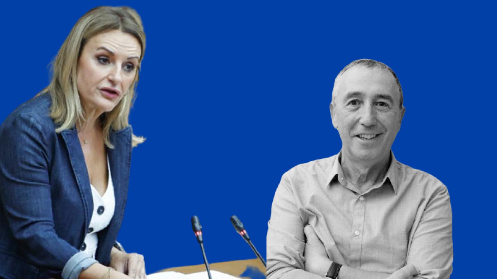 La consellera Nuria Montes (PP) y el portavoz nacionalista Joan Baldoví.