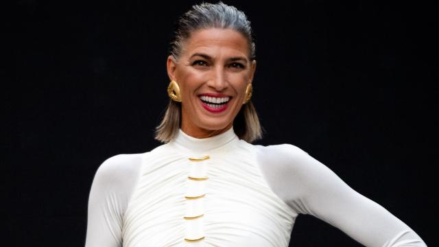 La empresaria onubense Laura Sánchez en el desfile Andalucía es flamenca.