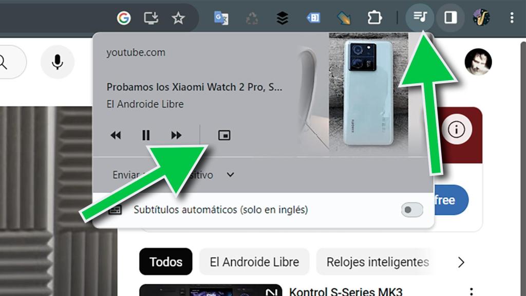 Ventana flotante en Chrome