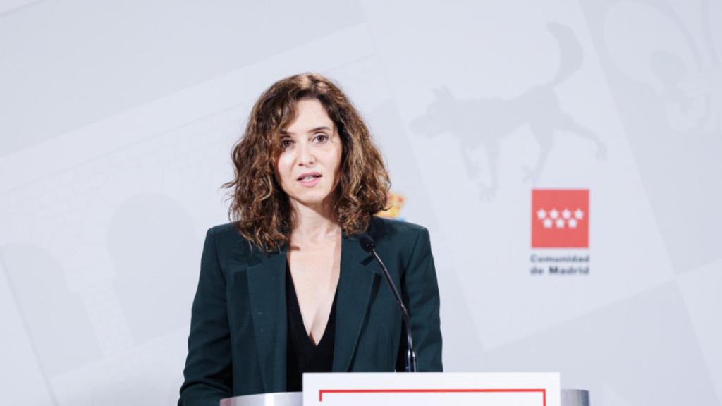 La presidenta de la Comunidad de Madrid, Isabel Díaz Ayuso.