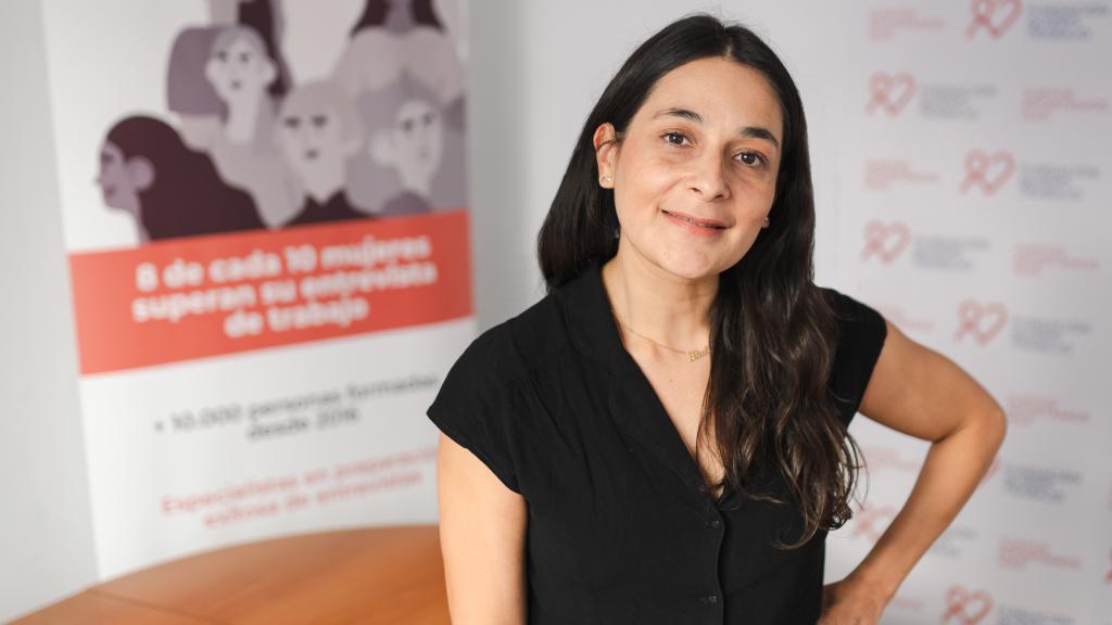 Dora Bárcenas en la Fundación Quiero Trabajo.
