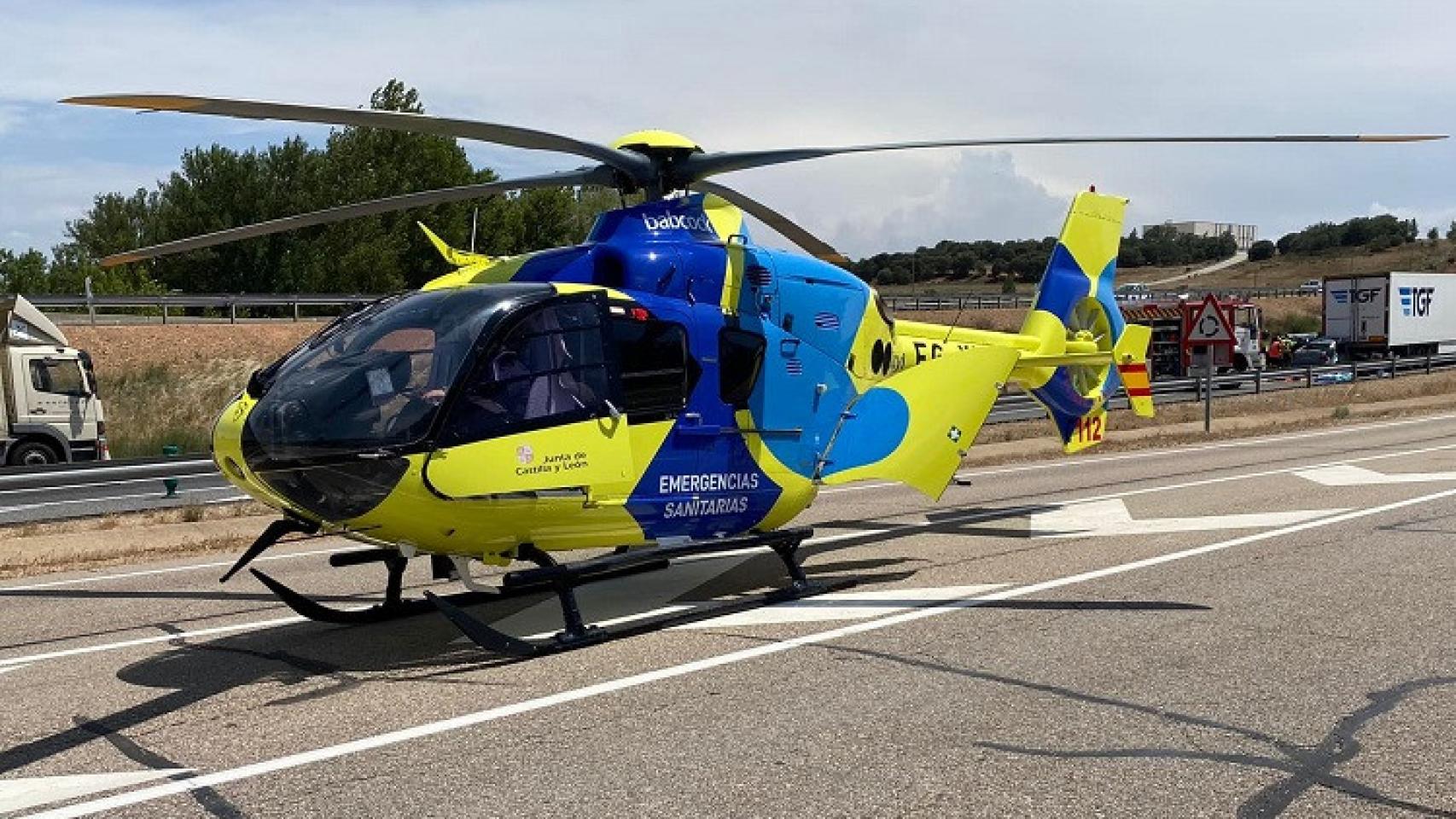 Helicóptero medicalizado del Sacyl