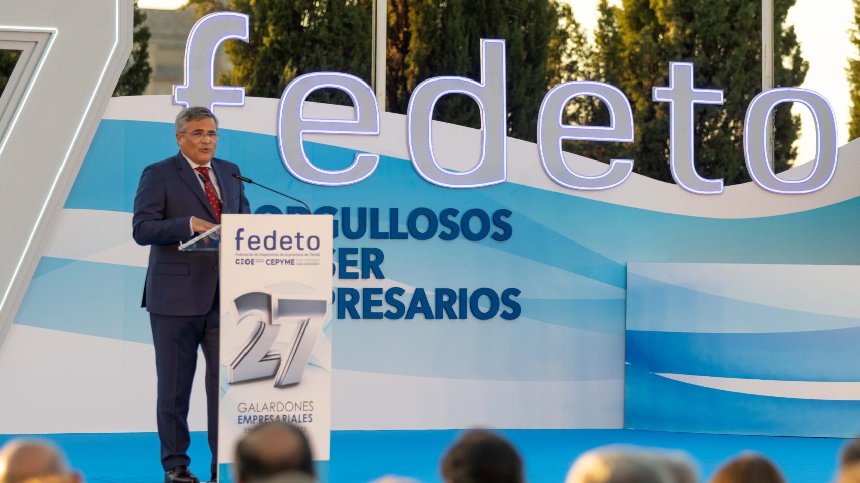 Javier de Antonio Arribas, presidente de la Federación Empresarial Toledana (Fedeto). Foto: Javier Longobardo.