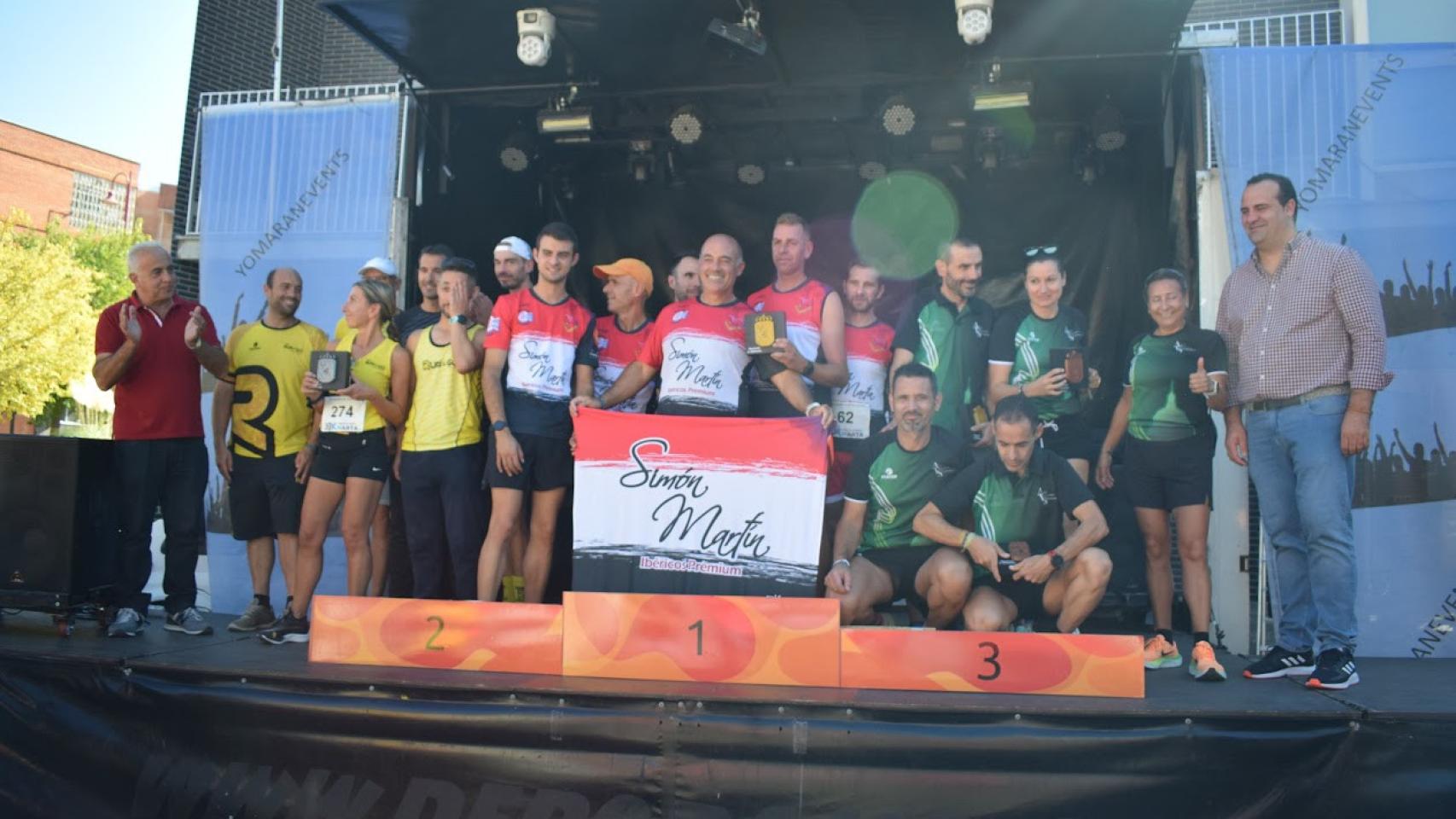 Los triunfadores de los 10 kms de Santa Marta