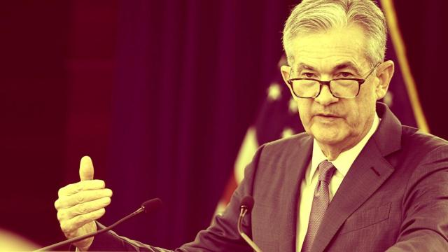 Imagen de archivo del presidente de la Fed, Jerome Powell, durante una rueda de prensa.