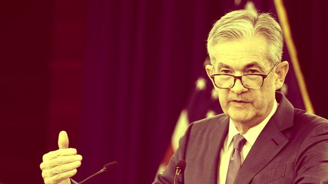 Imagen de archivo del presidente de la Fed, Jerome Powell, durante una rueda de prensa.