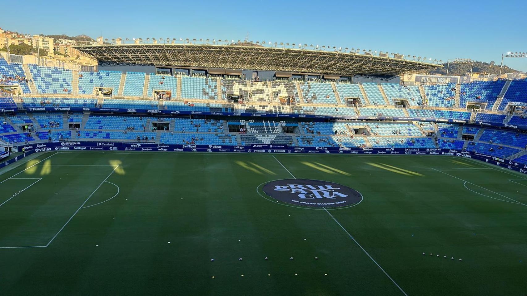 El estadio de La Rosaleda