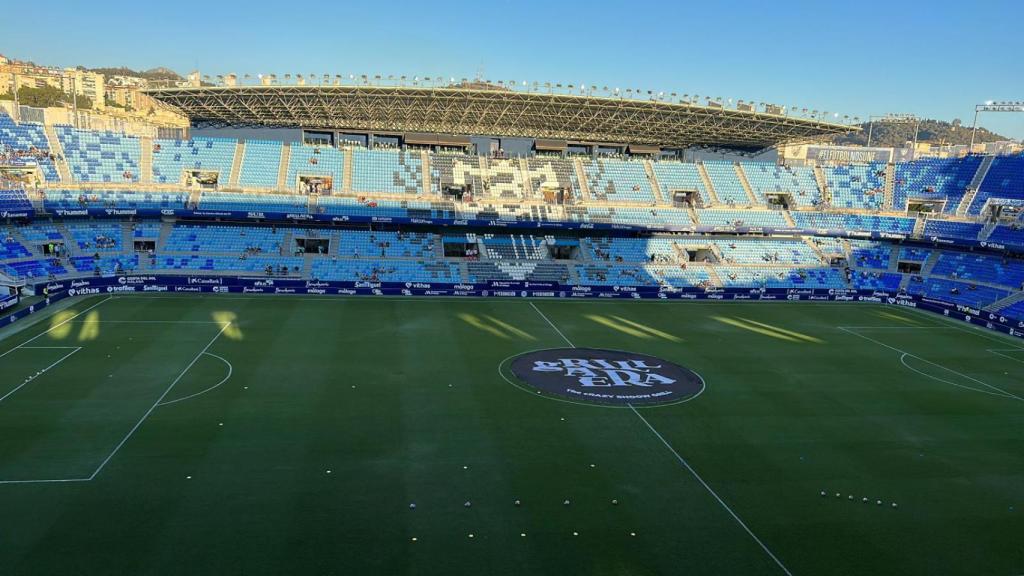 El estadio de La Rosaleda