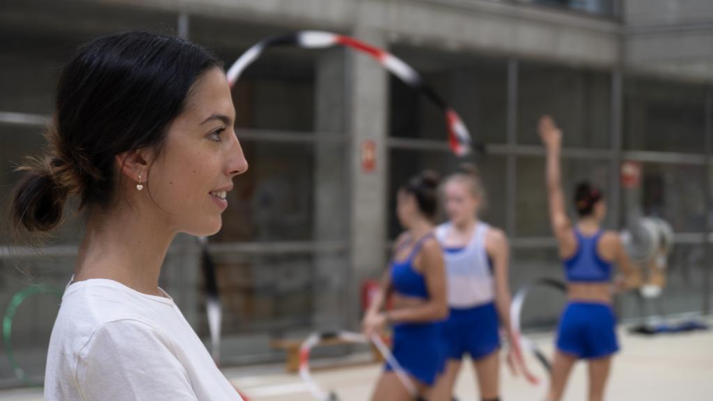 Alejandra Quereda en un entrenamiento.
