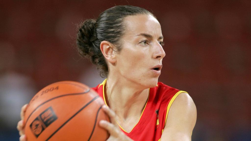 Elisa Aguilar con la selección española