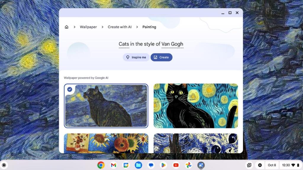 Generador de fondos de pantalla de Chromebook Plus