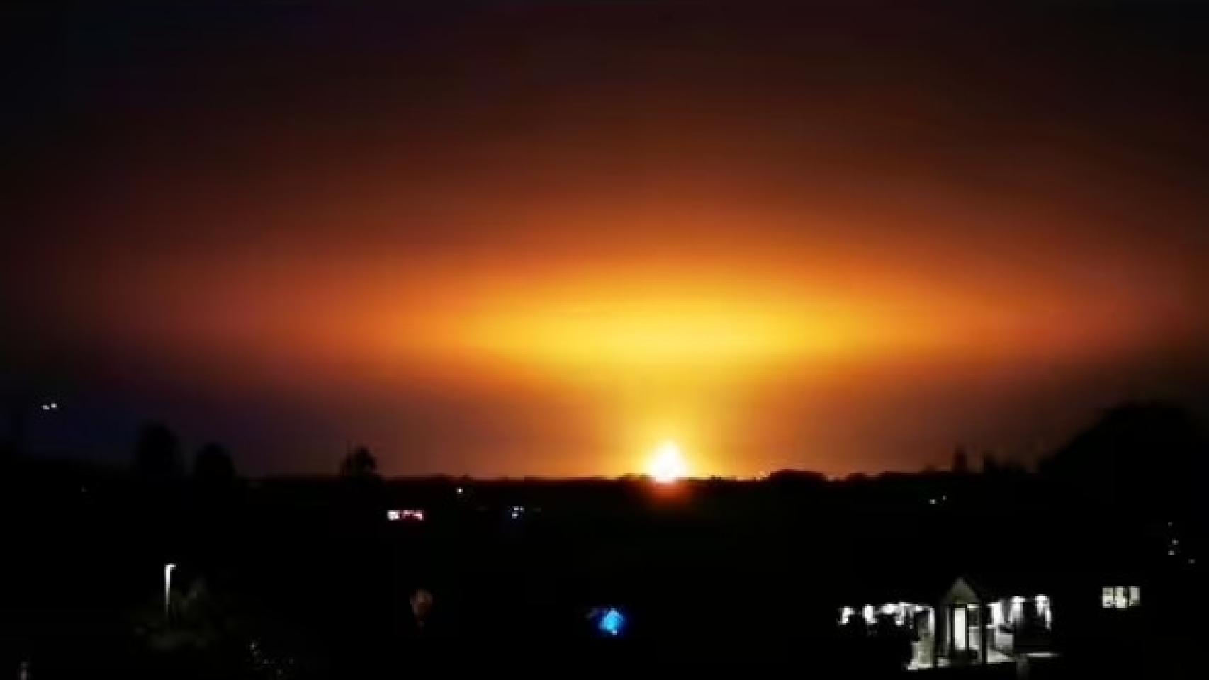 Imagen de la explosión en Oxford
