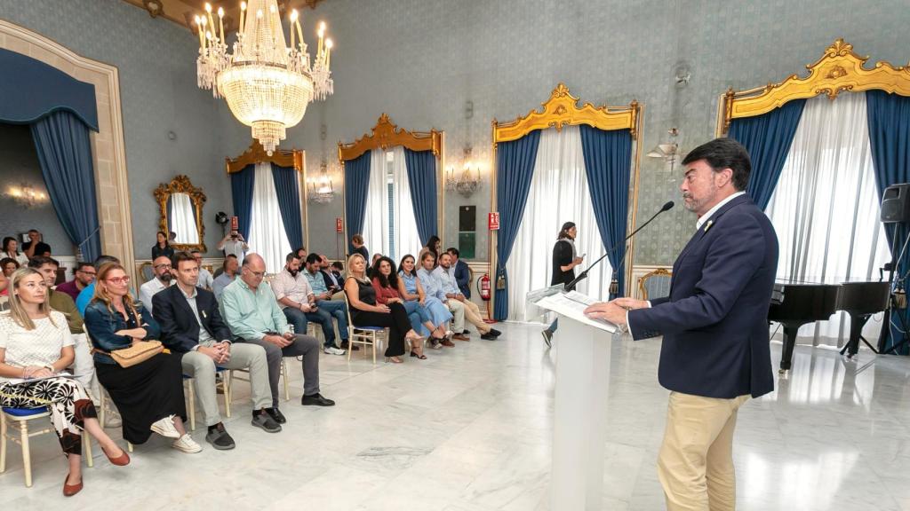 Luis Barcala en el análisis de los cien primeros días de Gobierno, el pasado 22 de septiembre.