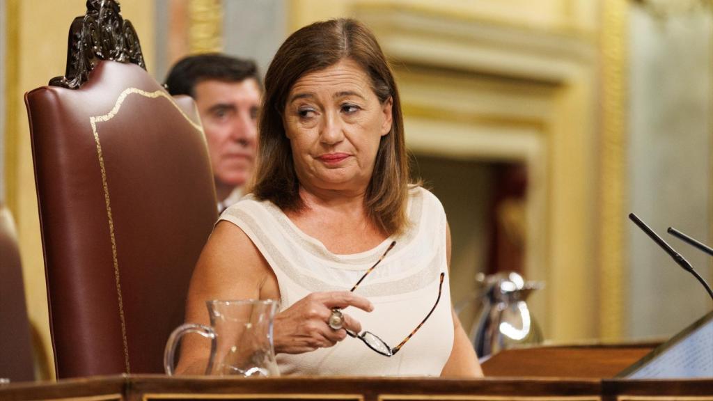 La presidenta del Congreso, Francina Armengol, durante el pleno de investidura del líder del Partido Popular Alberto Núñez Feijoo. Foto:  Eduardo Parra / Europa Press