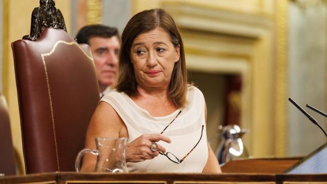La presidenta del Congreso, Francina Armengol, durante el pleno de investidura del líder del Partido Popular Alberto Núñez Feijoo. Foto:  Eduardo Parra / Europa Press
