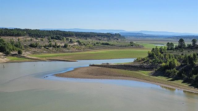 Embalse de Entrepeñas al cierre del año hidrológico. Foto: Municipios ribereños