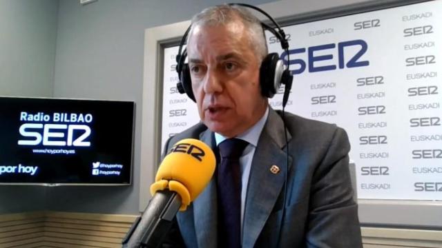 El lehendakari, Iñigo Urkullu, este lunes en una entrevista en la Ser.